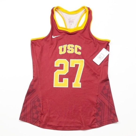 NEW Nike Dri Fit USC Trojans #27 racerback jersey - Picture 1 of 4